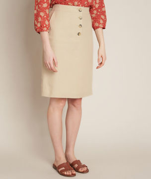 Picture of BLANCHE A-LINE LINEN SKIRT